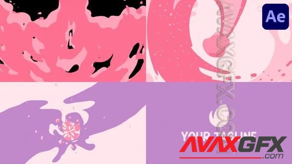Cartoon Liquid Logo for After Effects 47740389 [Videohive]