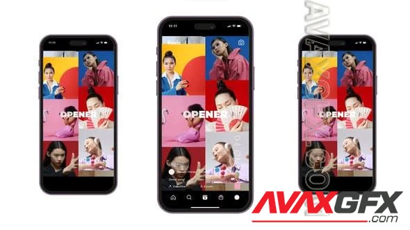 Smooth Instagram TikTok Multiscreen Opener | Split Screen Slideshow 47616869 [Videohive]