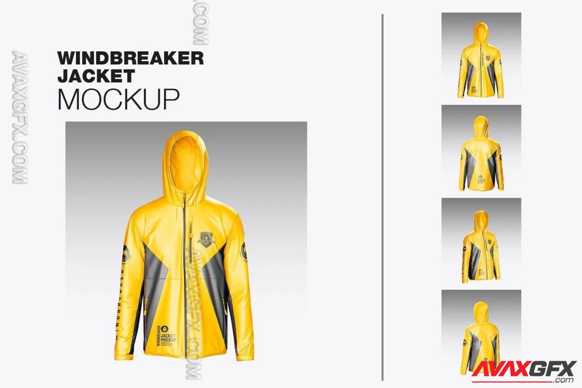 Ski Parka Jacket Mockup