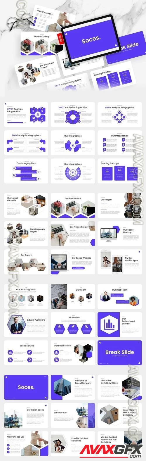 Soces - Business PowerPoint Template