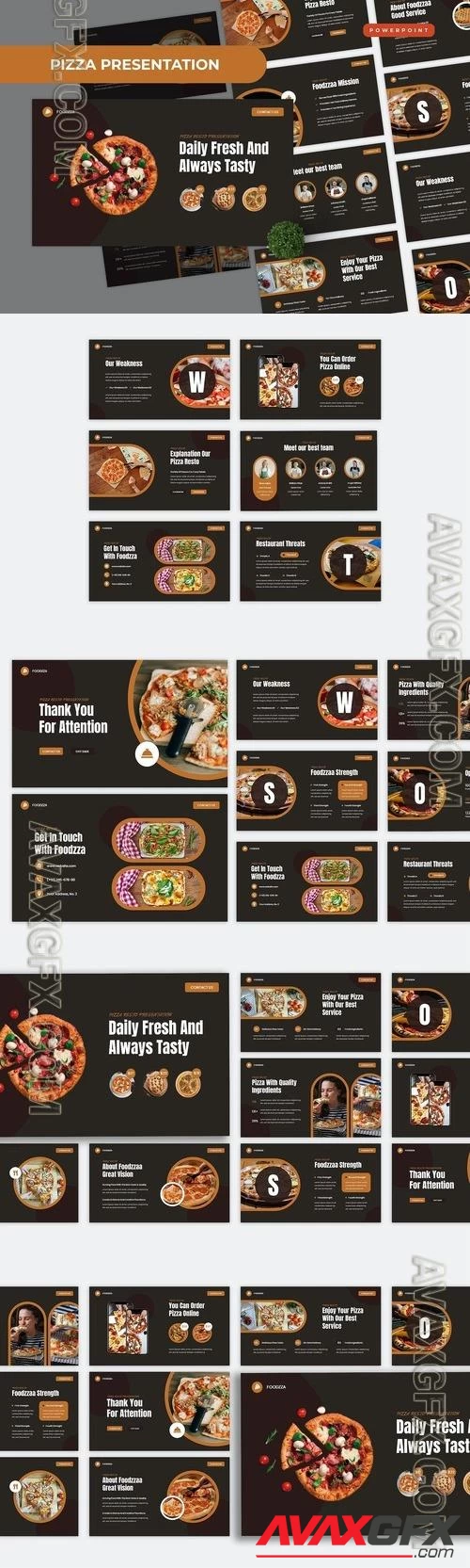 Pizza PowerPoint, Keynote and Google Slides Templates