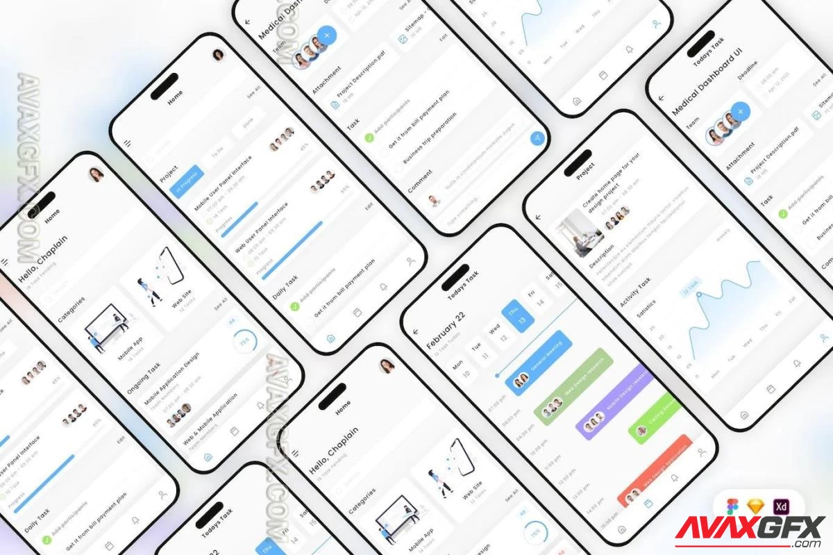 Task Management Mobile App UI Kit