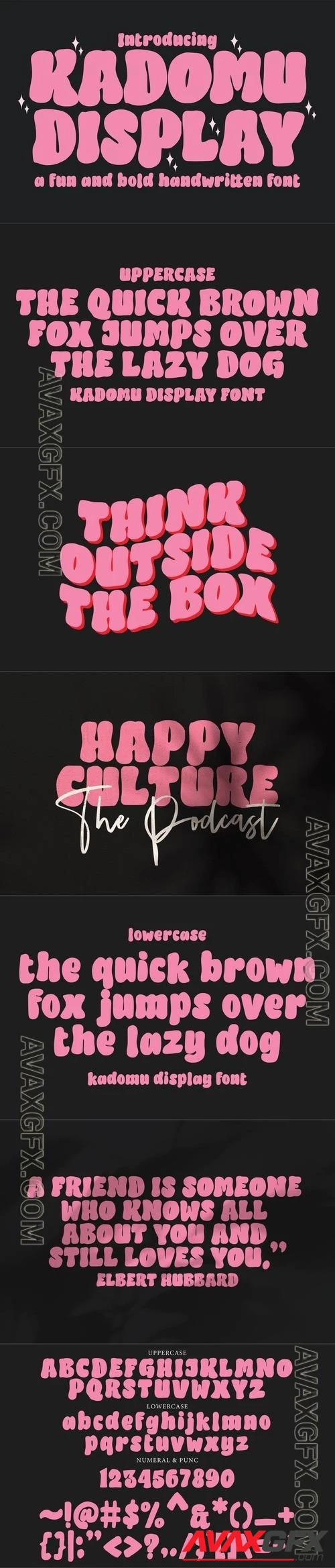 Kadomu - Cute Display Font