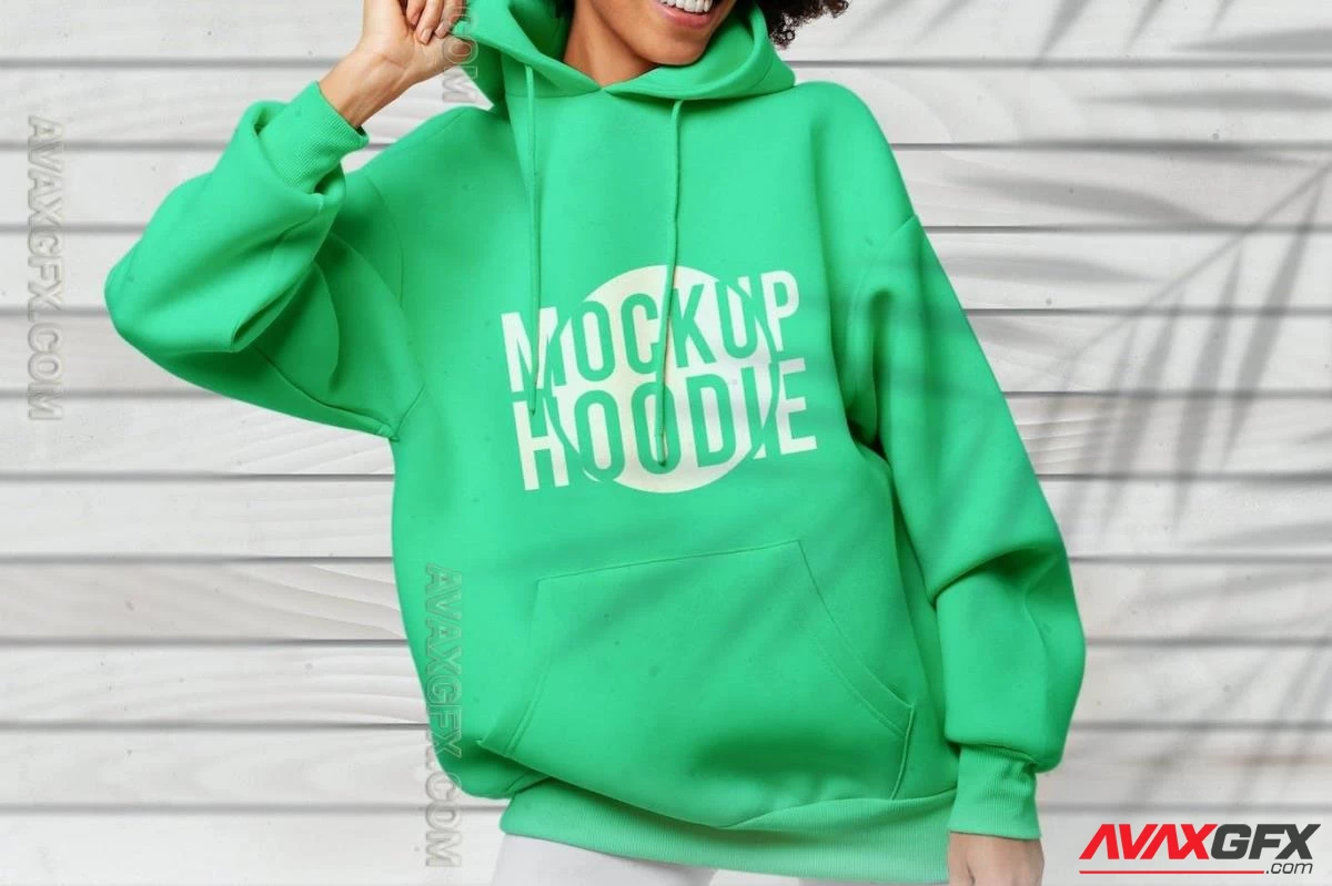 Woman Hoodie Mock-up