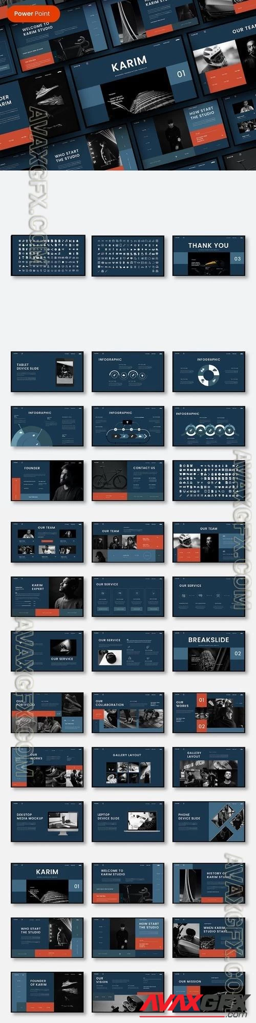 Karim - Business PowerPoint Template PPTX