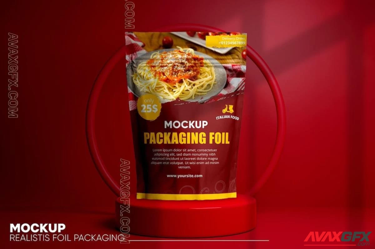 Foil Packaging Mockup