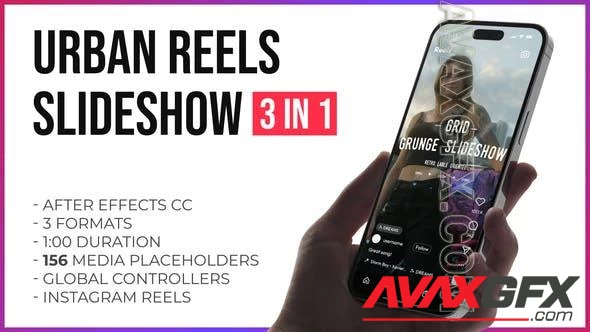 Urban Grunge Grid Slideshow Reels and Stories 47710248 [Videohive]