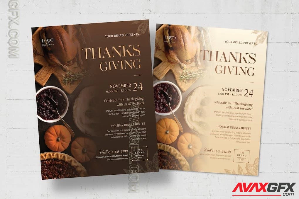 Thanksgiving Flyer Template VZQJPA4