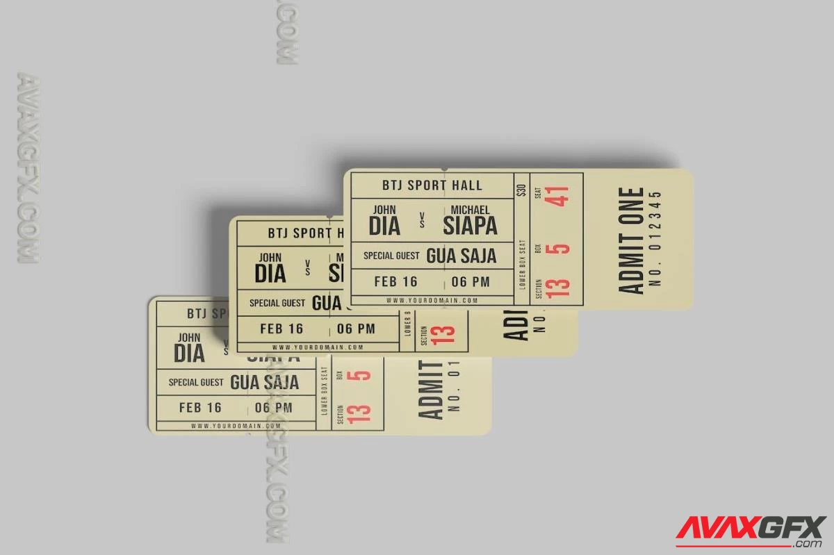 Ticket Mockup