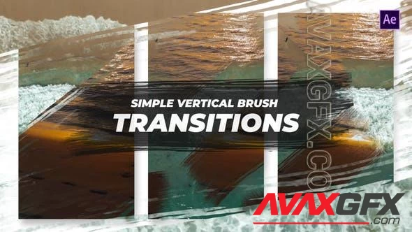 Simple Vertical Brush Transitions After Effects 47979829 [Videohive]