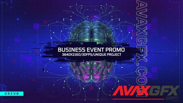 Business Event Promo/ Brain Power Intro/ Corporate IT Technology/ Sci fi/ Conference/ Modern HUD/ TV 32867748 [Videohive]