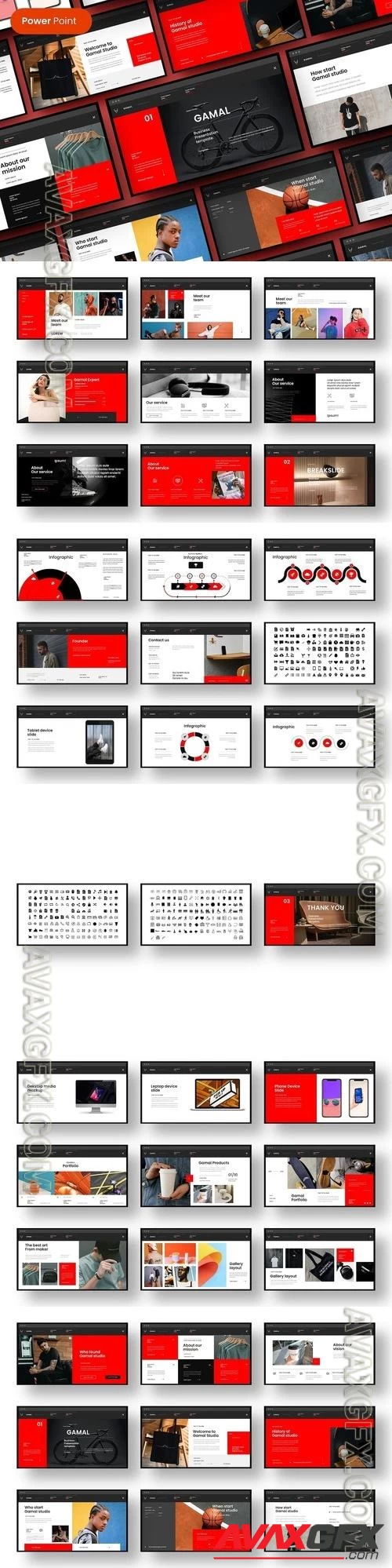 Gamal - Business PowerPoint Template [PPTX]