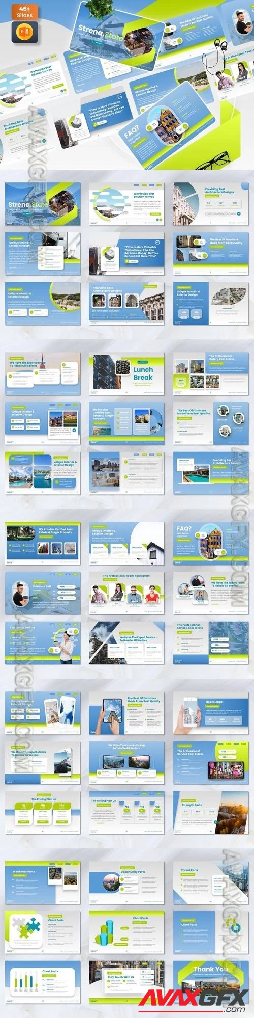 Strena - Real Estate PowerPoint, Keynote and Google Slides Templates