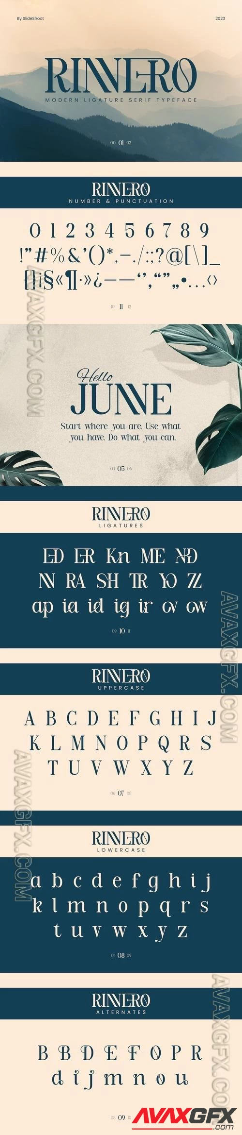 Rinnero Serif Font