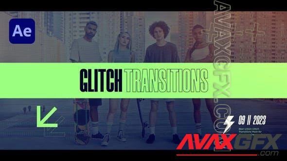 Glitch Transitions 47617681 [Videohive]