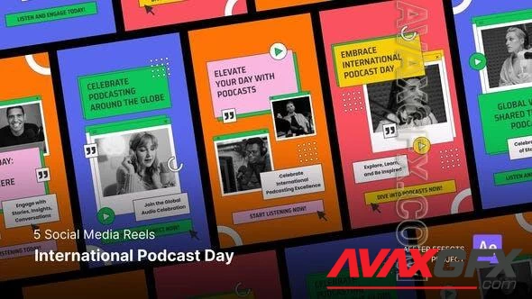 Social Media Reels - International Podcast Day After Effects Template 48128917 [Videohive]