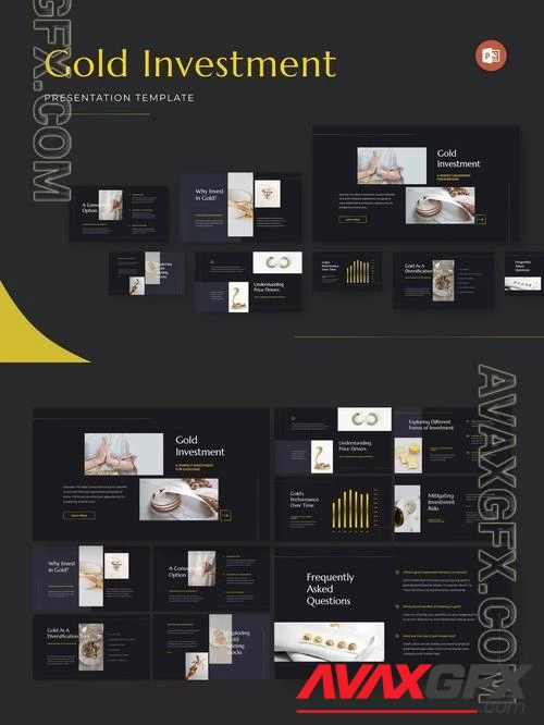 Gold Investment PowerPoint, Keynote and Google Slides