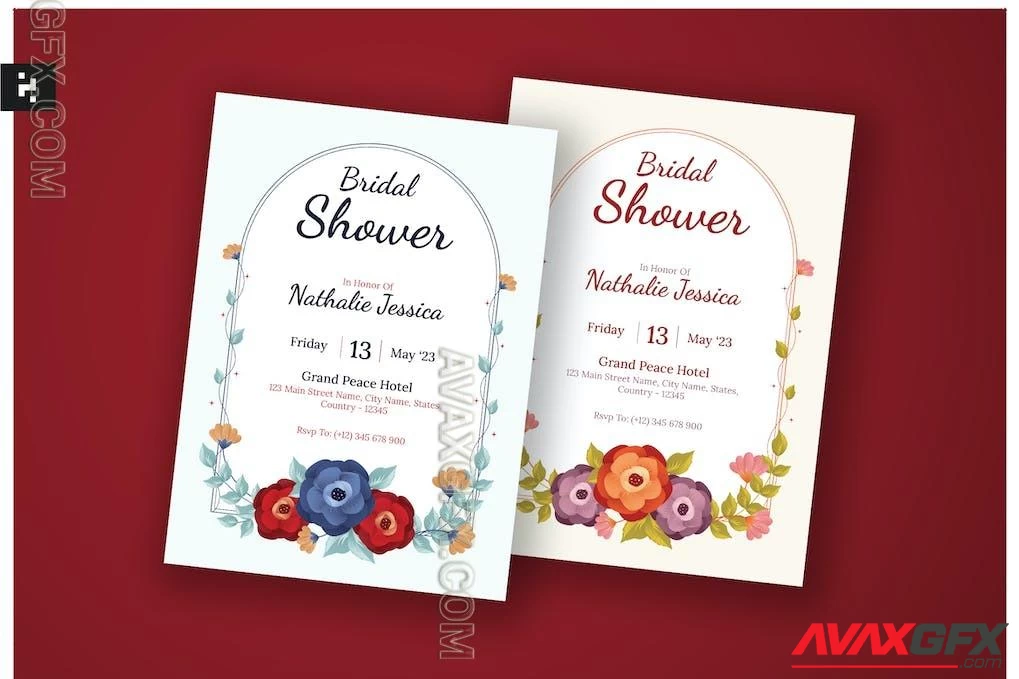 Floral Bridal Shower Invitation