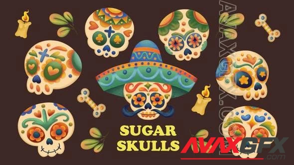 Mexican Sugar Skulls 48221093 [Videohive]