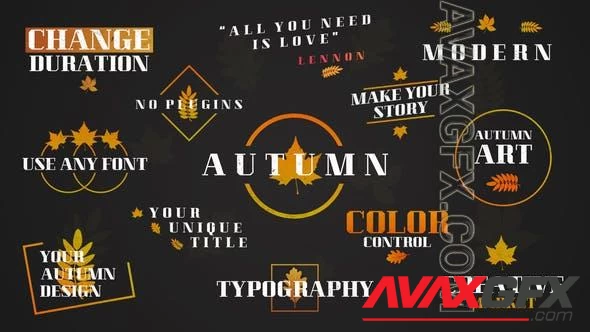 Autumn Leaves Titles 48107402 [Videohive]