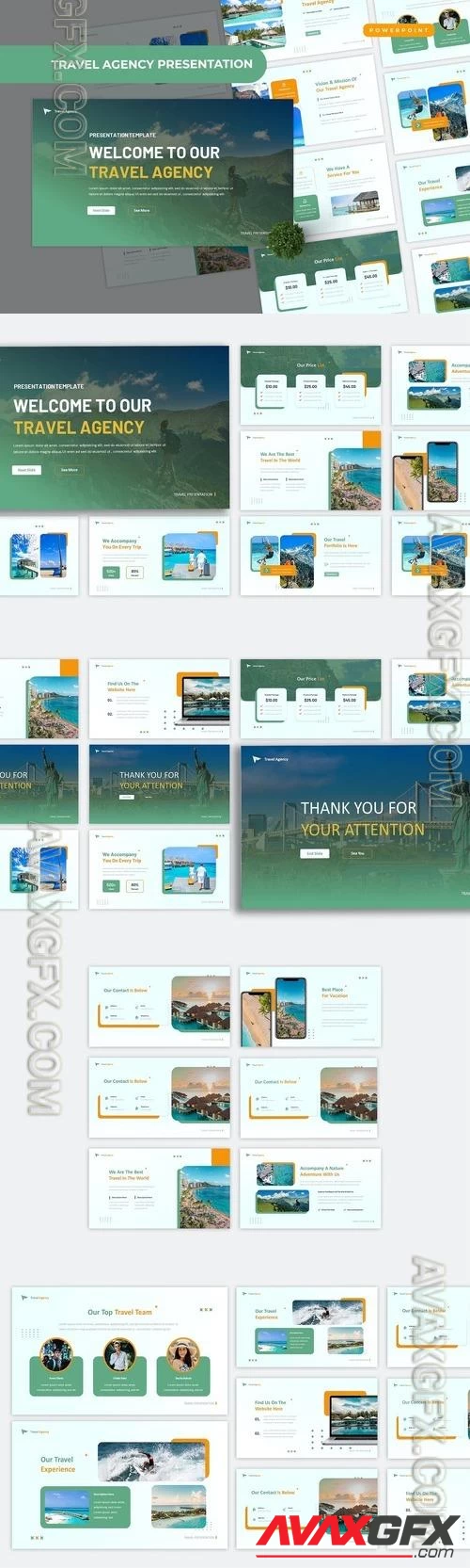Travel Agency PowerPoint, Keynote and Google Slides Templates