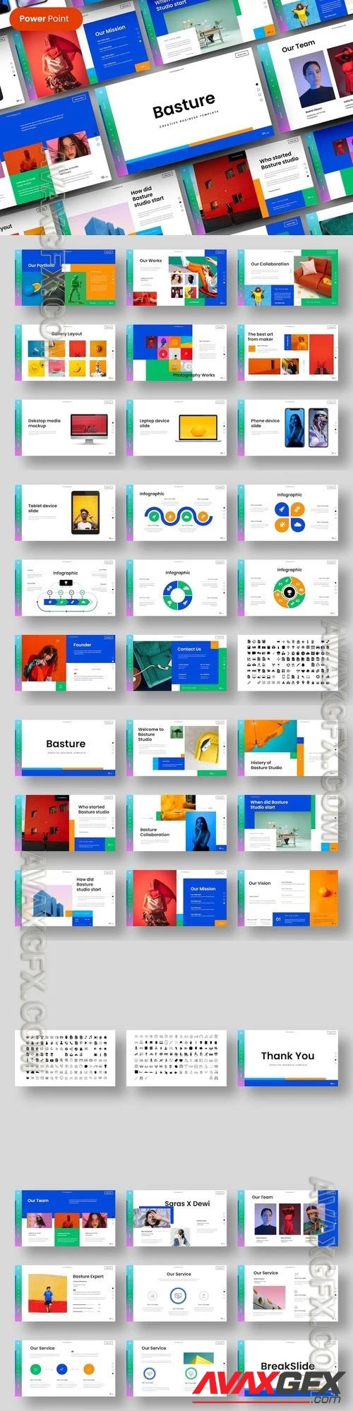 Basture - Business PowerPoint Template [PPTX]