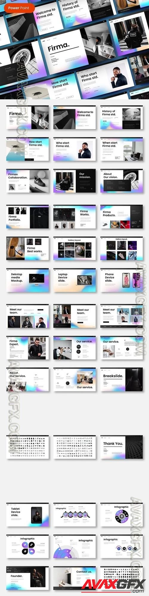 Firma - Business PowerPoint Template PPTX