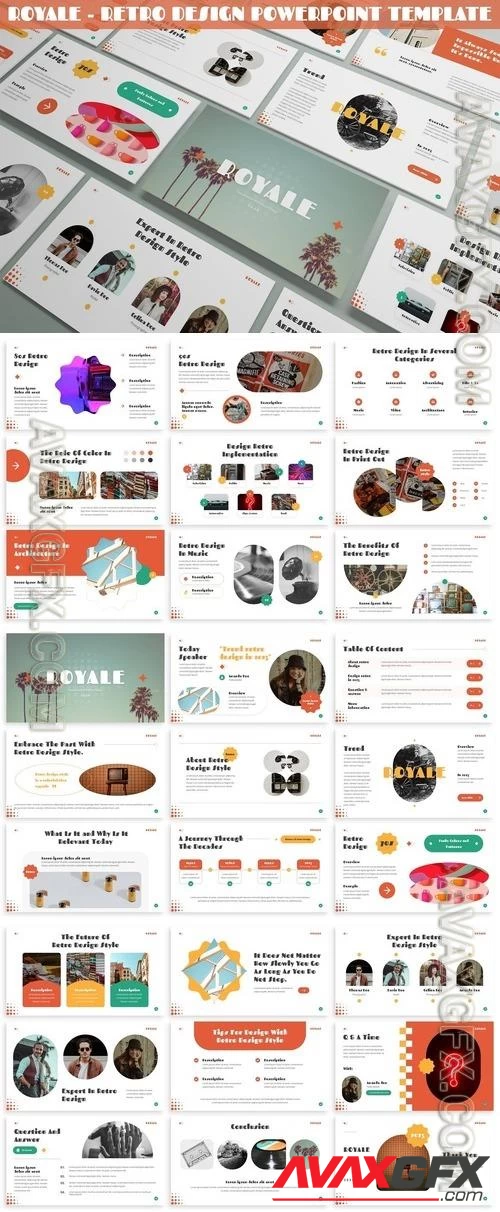 Royale - Retro Design Powerpoint Template