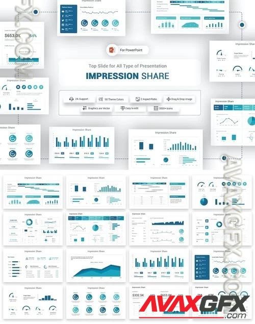 Impression Share PowerPoint Template