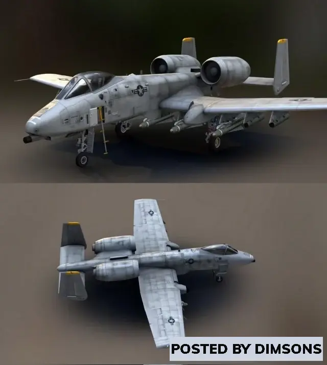 A-10 Thunderbolt II - 3D Model