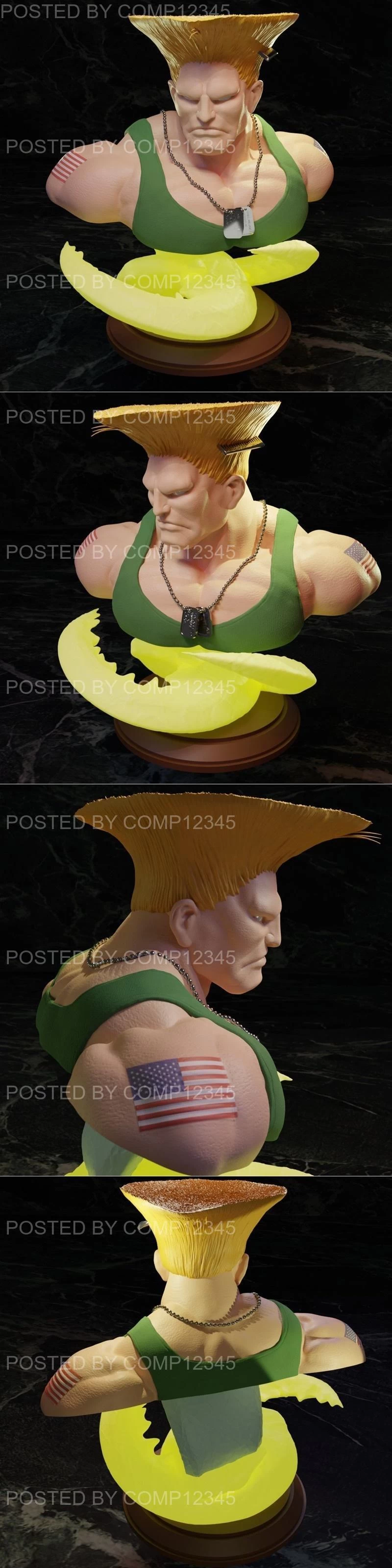 Guile Bust - Street Fighter