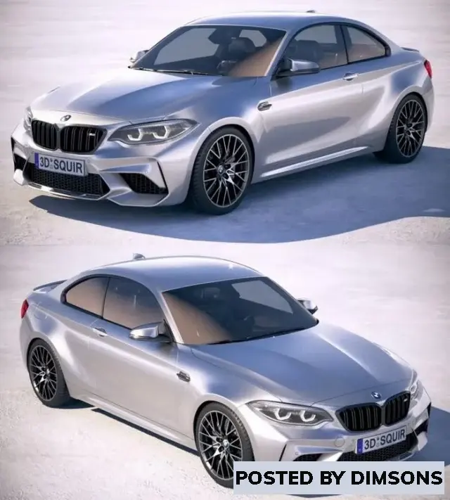 Vehicles, cars BMW M2 Competition 2019 - 3D Model