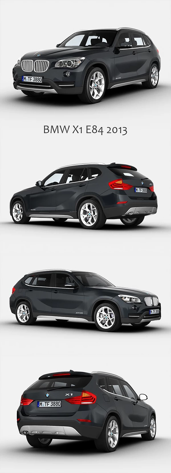 BMW X1 E84 2013 3D Model