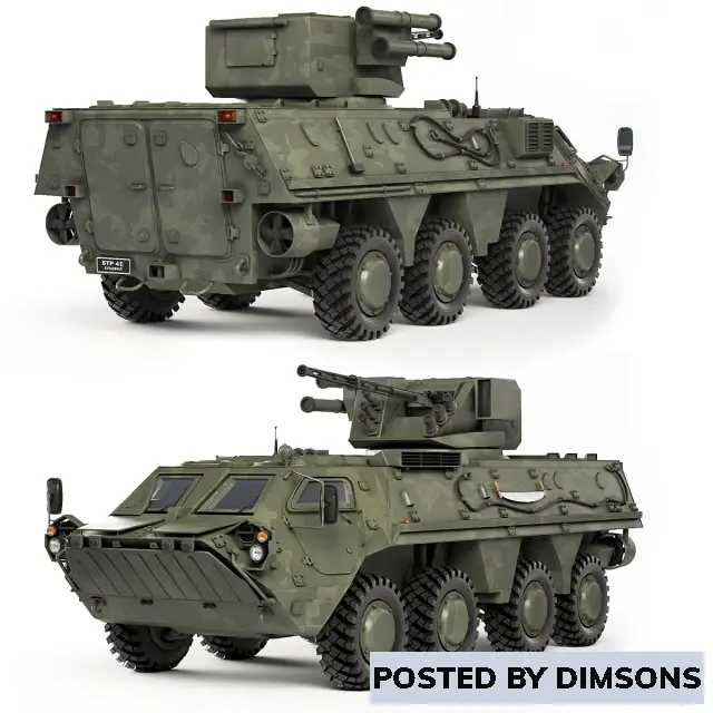 Military BTR 4E Bucephalus 2011 - 3D Model