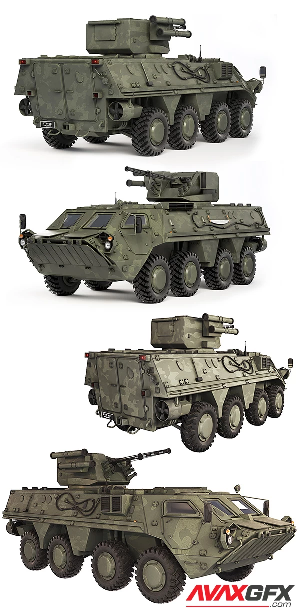 BTR 4E Bucephalus 2011 3D Model