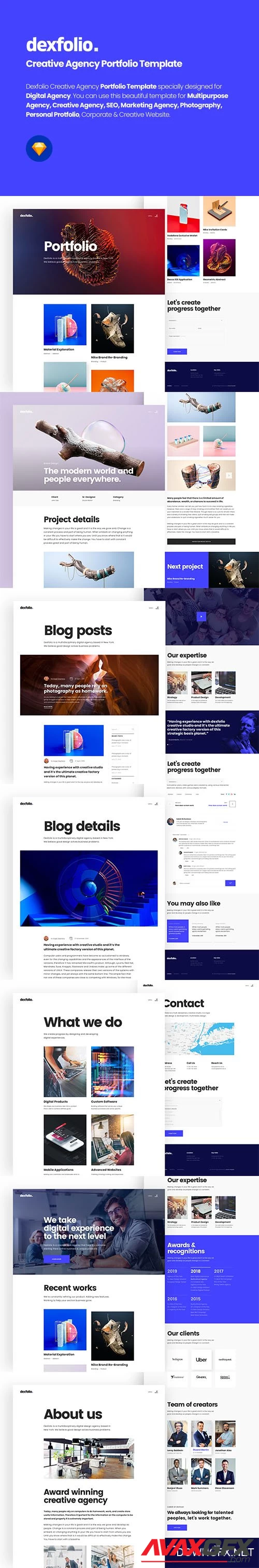 Dexfolio - Creative Agency Portfolio Template