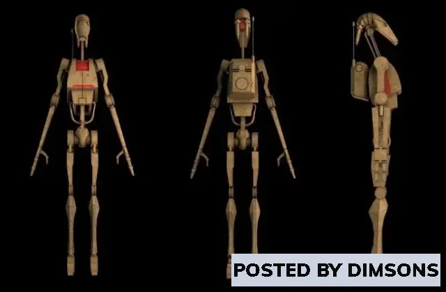 Droide B1 Star Wars - 3D Model
