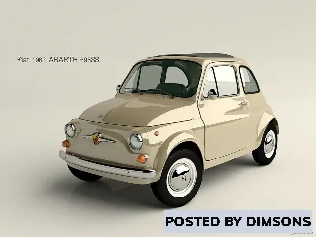 Vehicles, cars Fiat ABARTH 695SS 1963 - 3D Model