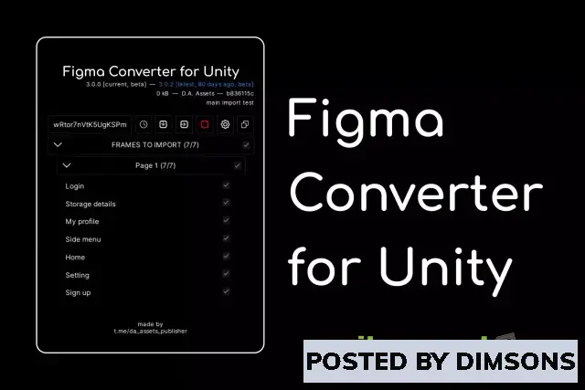 Unity Asset - Figma Converter for Unity v3.0.9