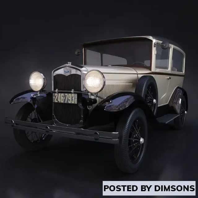 Vehicles, cars Ford A (1927 – 1931) - 3D Model