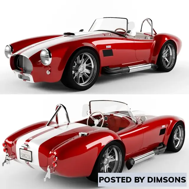 Vehicles, cars Ford Shelby cobra 427 - 3D Model