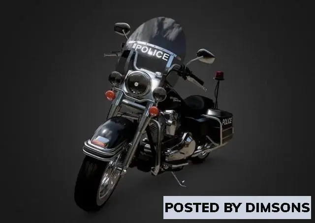 Bikes Harley-davidson police - 3D Model