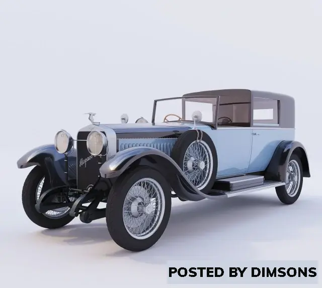 Vehicles, cars Hispano Suiza - 3D Model