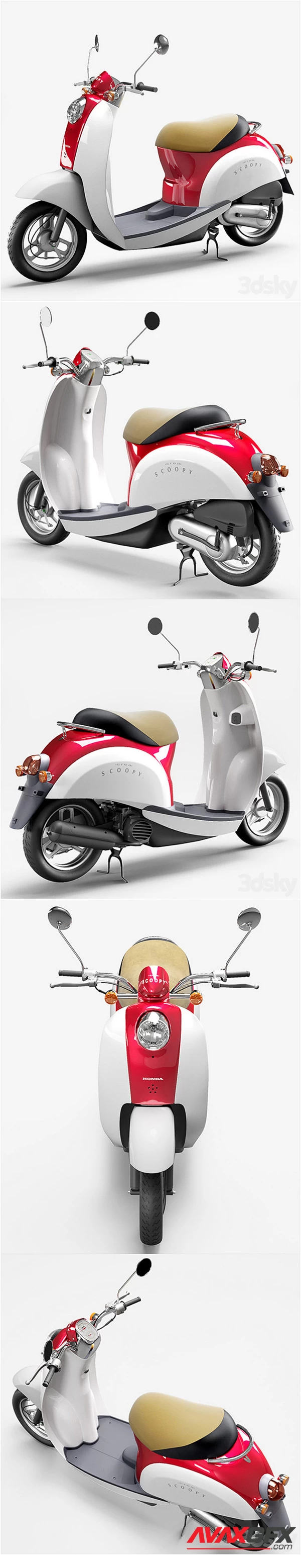 Honda Crea Scoopy 3D Model