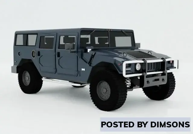 Vehicles, cars HUMMER H1 SUV - 3D Model