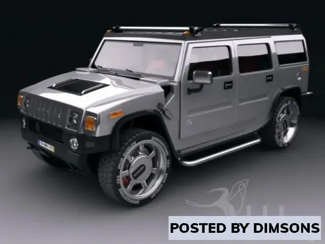 Vehicles, cars Hummer H2 - 3D Model
