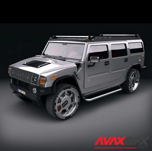 Hummer H2 3D Model