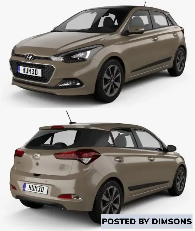 Vehicles, cars Hyundai Elite i20 2017 - 3D Model
