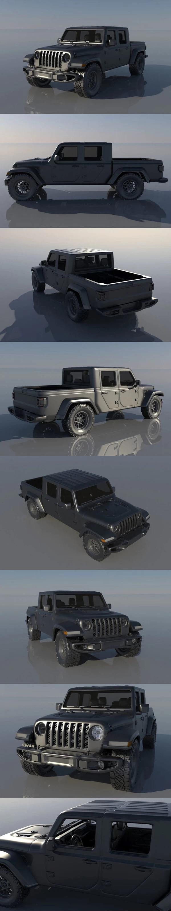 Jeep Gladiator 3D Print