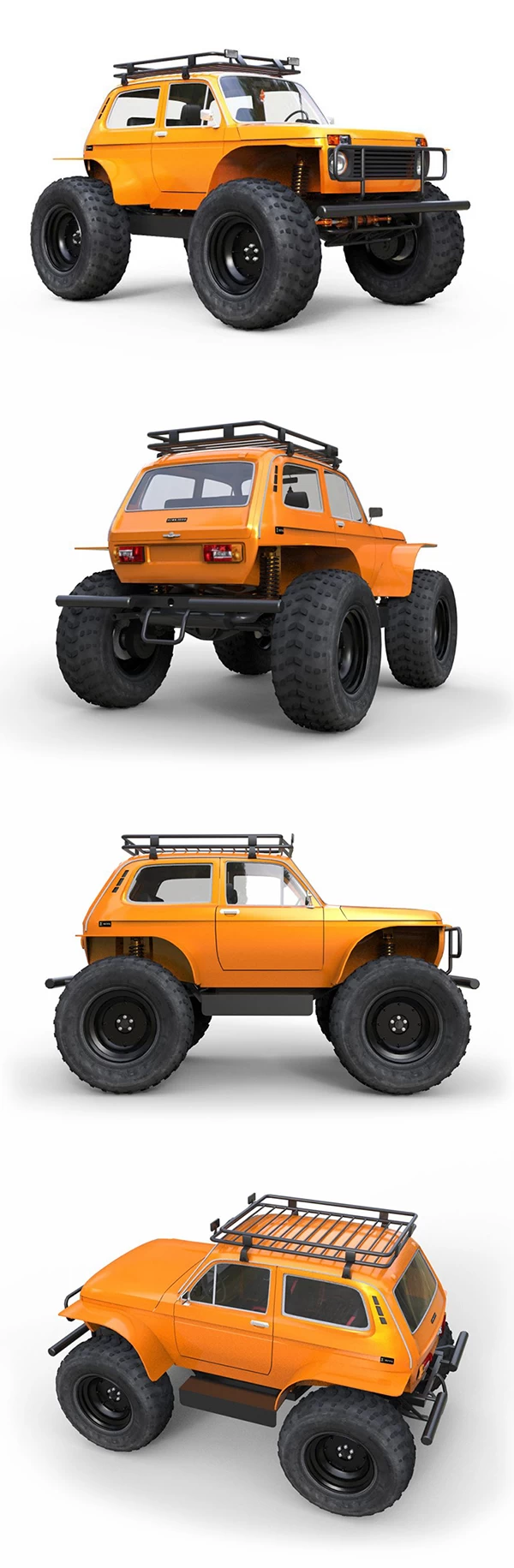 Lada NIVA Monster 3D Model